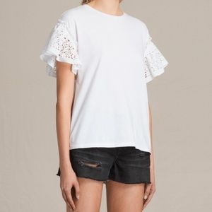 All Saints Trixi Ruffle Shirt